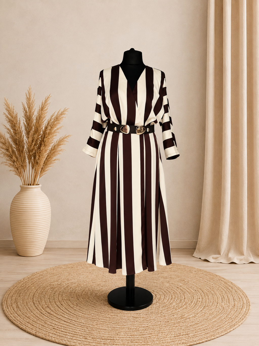 Elegantiška moteriška suknelė Stripe